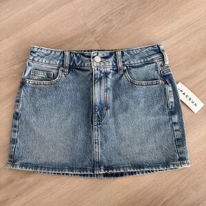 PacSun Mini Jean Skirt, Size 24, NWT